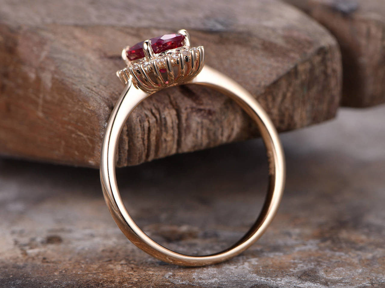 Ruby Engagement ring-vintage ruby rings