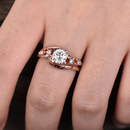 Forever One Moissanite Engagagement Ring