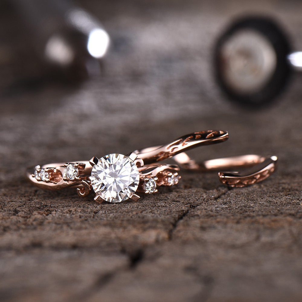 Forever One Moissanite Engagagement Ring