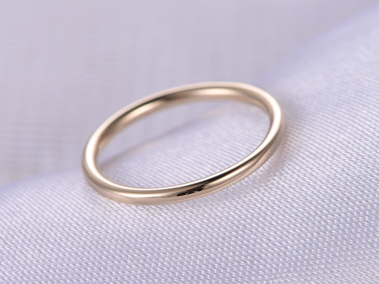 Plain Gold Wedding ring Rose Gold