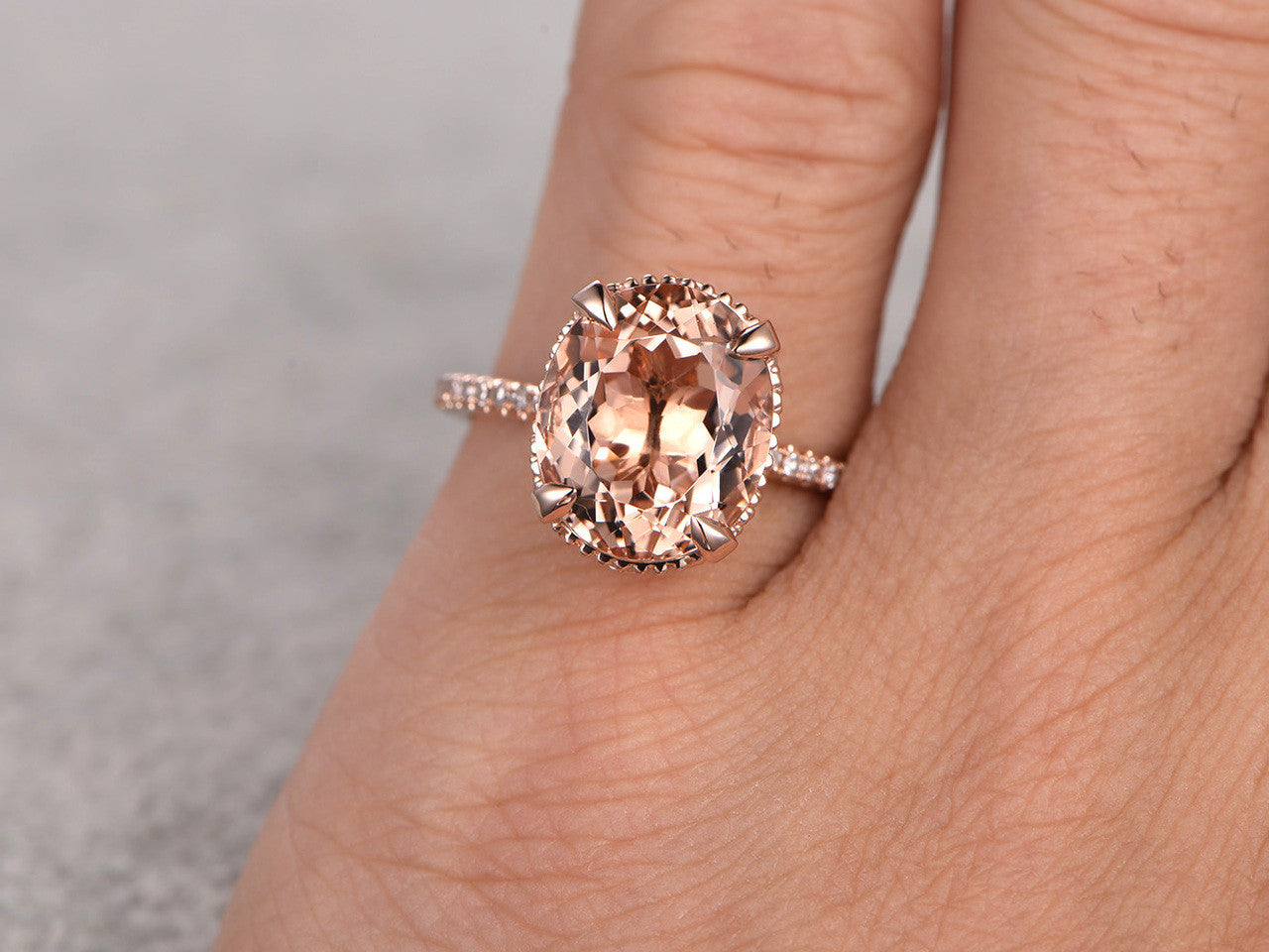 vintage morganite engagement ring