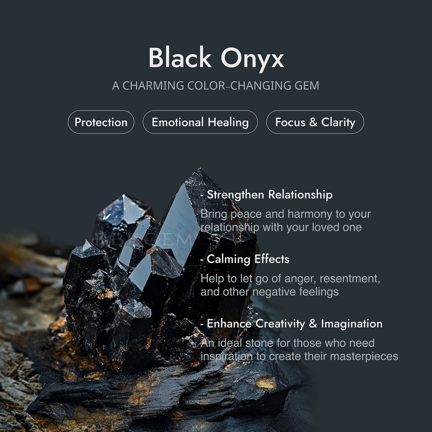 Teardrop Cut Natural Black Onyx Engagement Ring Moissanite Curved Bridal Set