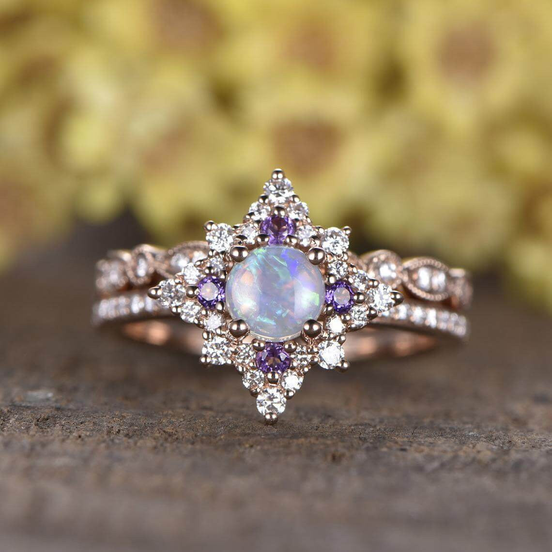 genuine opal ring