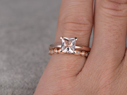 solitaire morganite ring